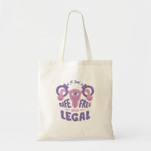 Uterus Abortion Quote Tote Bag