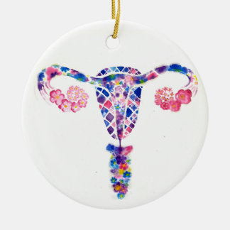 Uterus Ceramic Tree Decoration