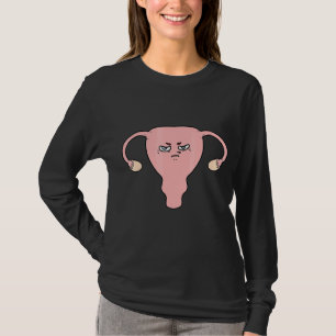 Uterus Middle Fingers Feminist Feminism Women T-Shirt
