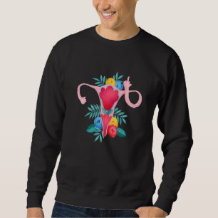 Uterus Shows Middle Finger Feminist Feminism Sweatshirt