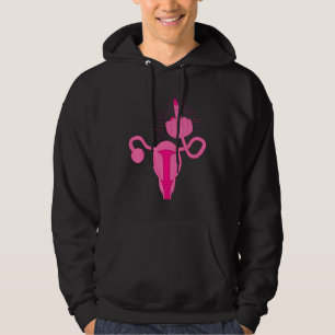 Uterus Shows Middle Finger Women Rights Feminist F Hoodie