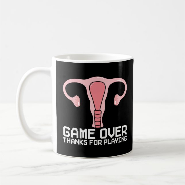 Uterus Support Hysterectomy Recovery Products Ovar Coffee Mug (Left)