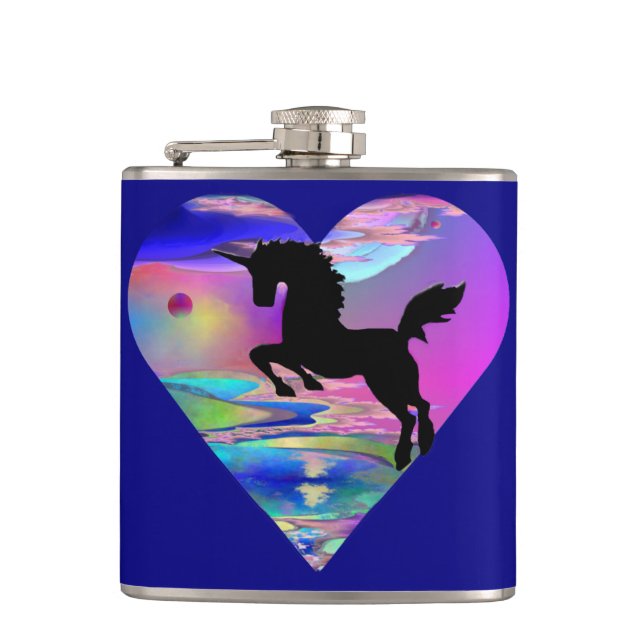 Utherworld Unicorn Skyscape Flask (Front)
