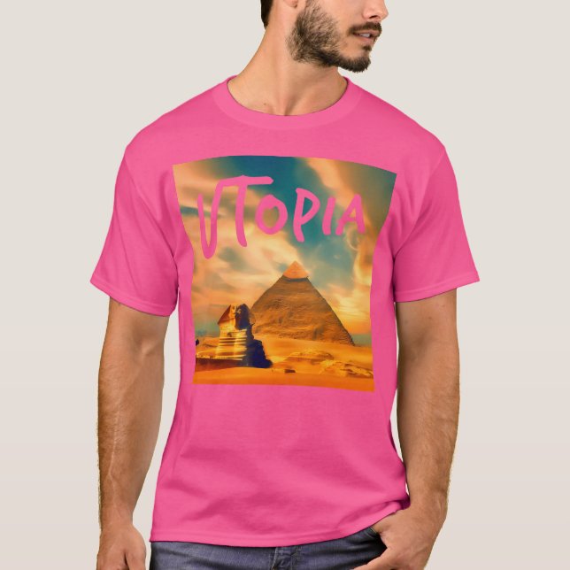 Utopia Rap Trap Hip Hop Music T-Shirt (Front)