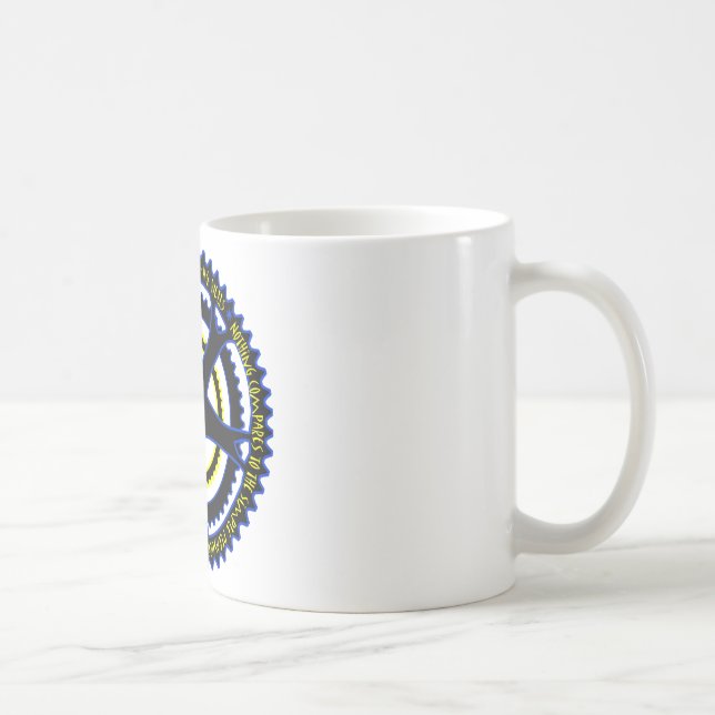 Utopian society will have bicycles coffee mug (Right)