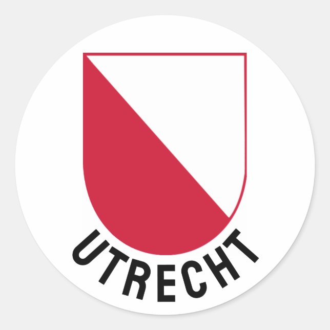Utrecht coat of arms - Netherlands Classic Round Sticker (Front)