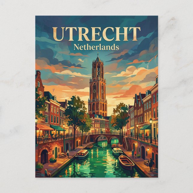 Utrecht Netherlands Postcard (Front)