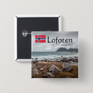 Uttakleiv Lofoten 15 Cm Square Badge