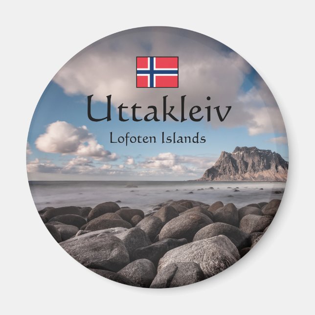 Uttakleiv Souvenir Magnet (Front)