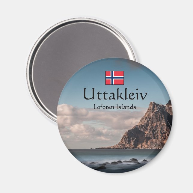 Uttakleiv Souvenir Magnet (Front/Back)