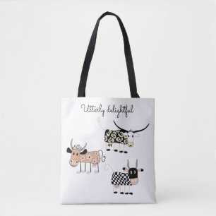 Utterly Cute Cow Tote Bag