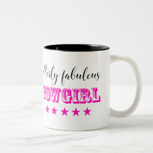 Utterly Fabulous "COWGIRL" Two-Tone Coffee Mug