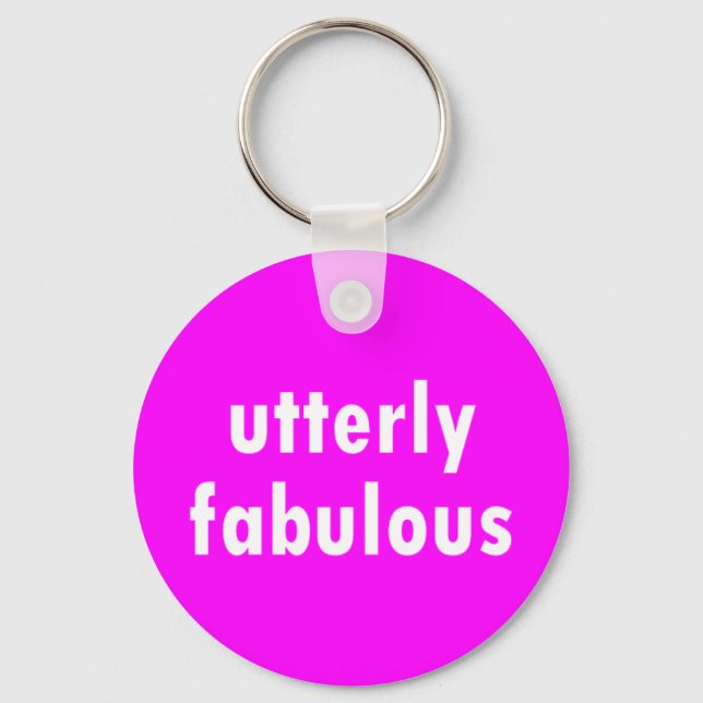 utterly fabulous key ring (Front)