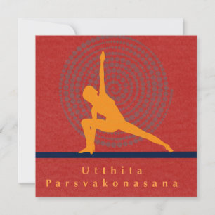 Utthita Parsvakonasana Art Card