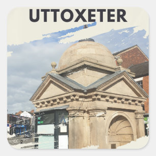 Uttoxeter - Dr Johnson Memorial Kiosk Square Sticker