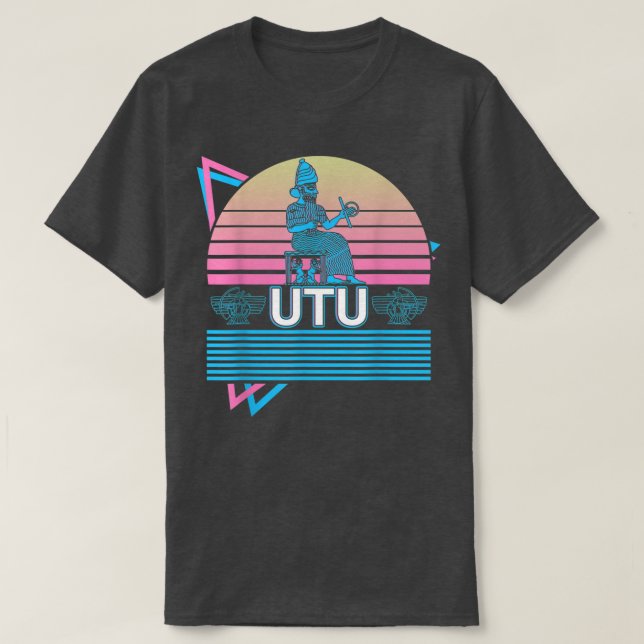 Utu Ancient God Sumerian Mythology Deity  T-Shirt (Design Front)