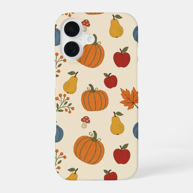 utumn Harvest Pumpkins Fruit Pattern Case (Back)