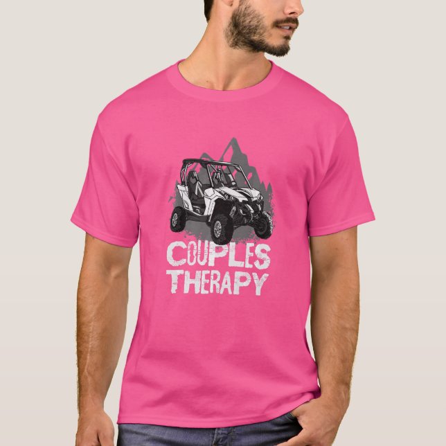 UTV Side By Side Couples Therapy  3 T-Shirt (Front)