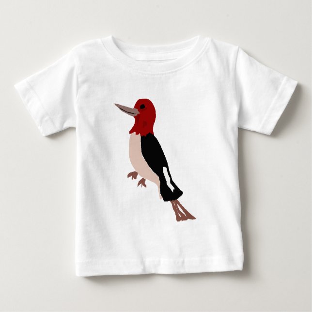 UU- Amazing Red Headed Woodpecker Art Baby T-Shirt (Front)