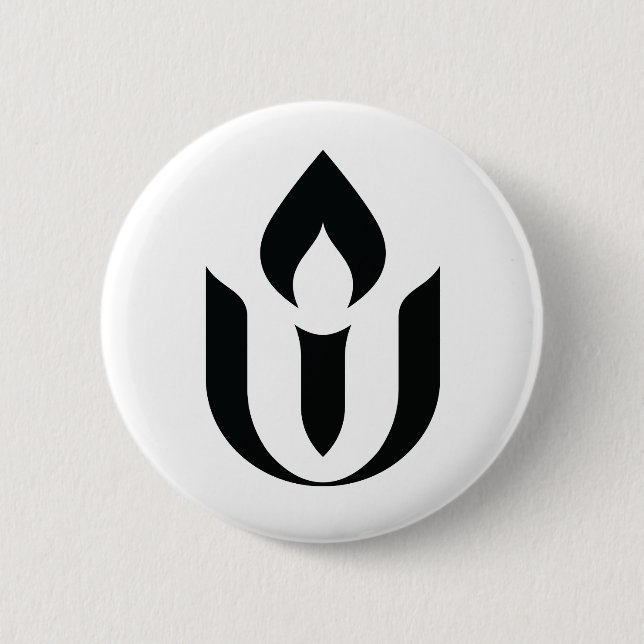 UU Black Chalice Button (Front)