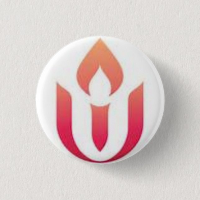 UUA Logo (White background) 3 Cm Round Badge (Front)