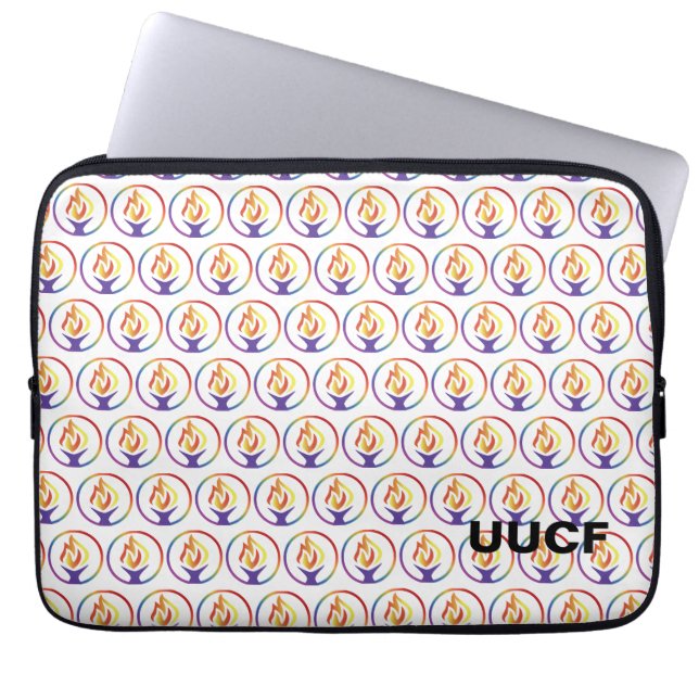 UUCF logo laptop sleeve  (Front)