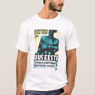 Uus Eesti "New Estonia" - Newspaper Poster T-Shirt