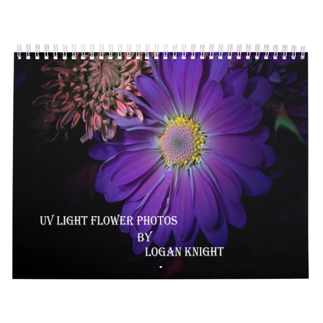 UV Light Flower Photos Calendar (Cover)