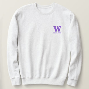 UW SSW Grey Crewneck Sweatshirt   Unisex