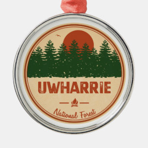 Uwharrie National Forest Metal Tree Decoration