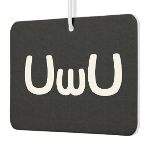 UwU Happy Anime Face Emoticon Car Air Freshener