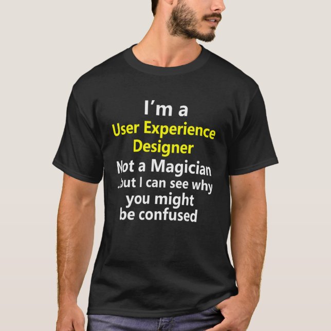 UX User Experience Designer Job Career Occupation  T-Shirt (Front)
