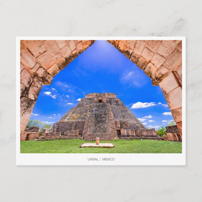 Uxmal mayan Mexico, Holiday Postcard (Front)