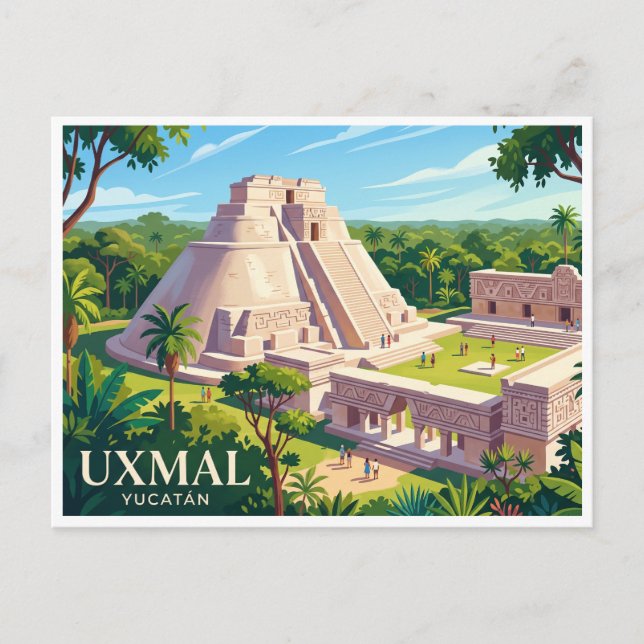 Uxmal Mérida Mexico Postcard (Front)