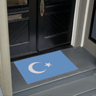 Uyghur Flag of East Turkistan (Uyghuristan) Doormat