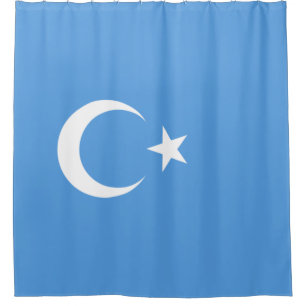 Uyghur Flag of East Turkistan (Uyghuristan) Shower Curtain
