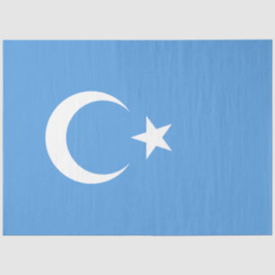 Uyghur Flag of East Turkistan (Uyghuristan) Tissue Paper