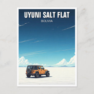 Uyuni Salt Flat Salar De Uyuni Postcard