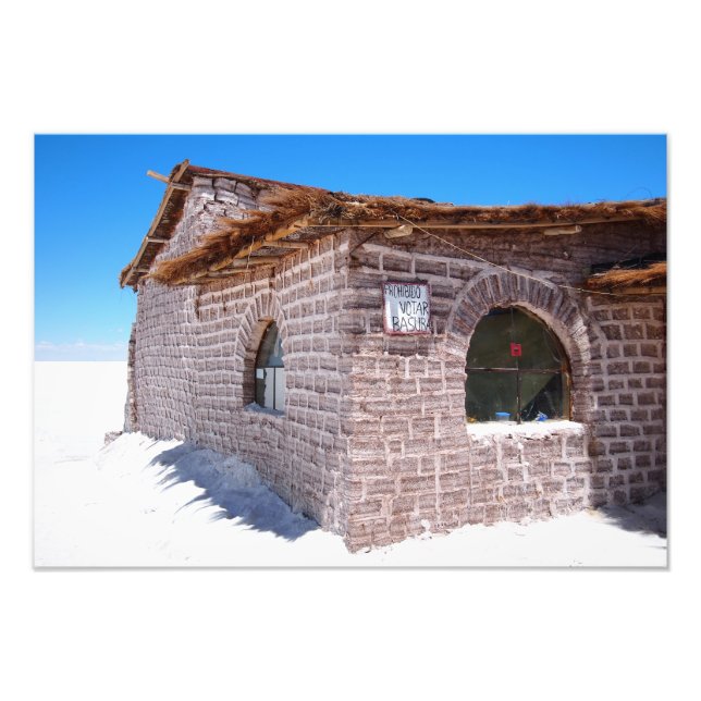 Uyuni salt hotel photo print (Front)