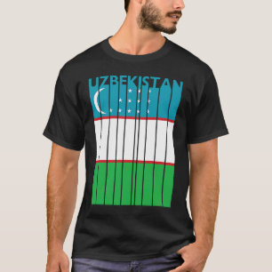 Uzbek Flag Souvenir 'Vintage Uzbekistan Flag' Uzbe T-Shirt