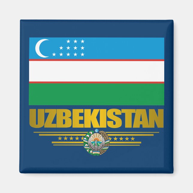 "Uzbek Pride" Magnet (Front)
