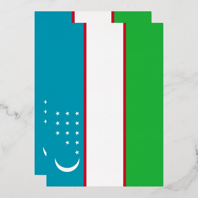Uzbekistan flag (Front/Back)