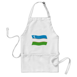 Uzbekistan Flag Apron