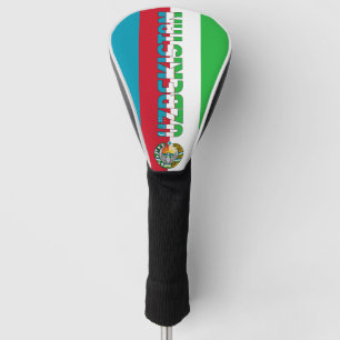 Uzbekistan Flag Gorgeous Patriotic Golf Head Cover