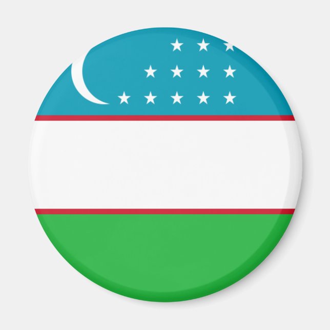 uzbekistan flag magnet (Front)