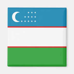 Uzbekistan Flag Magnet