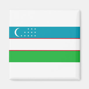 Uzbekistan Flag Magnet