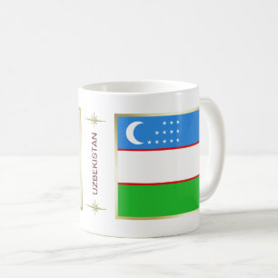 Uzbekistan Flag + Map Mug
