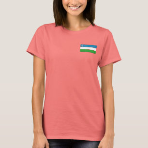 Uzbekistan Flag + Map T-Shirt