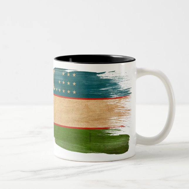Uzbekistan Flag Mug (Right)